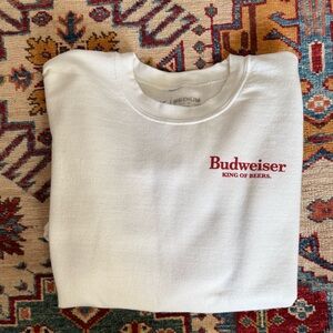 Budweiser White Crewneck